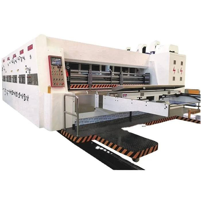 Corrugated board Carton ink 4 Colors Printing die cutting and slotting Machine