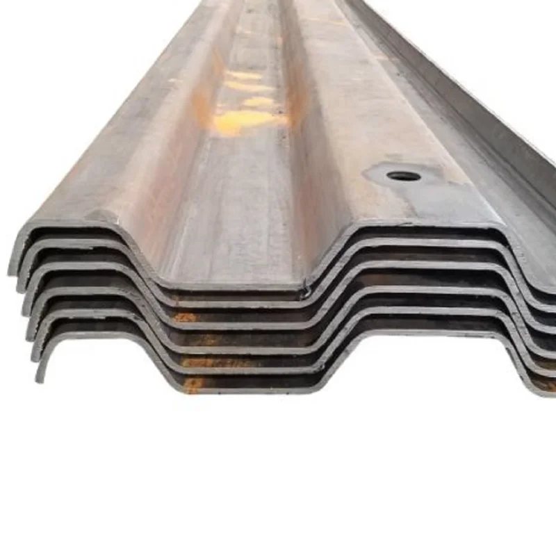 Q195/St37/St42/St37-2/St35.4 Hot Rolled Z Shape Sheet Piling Cold Formed Steel Sheet Pile For Building Carbon Sheet Pile