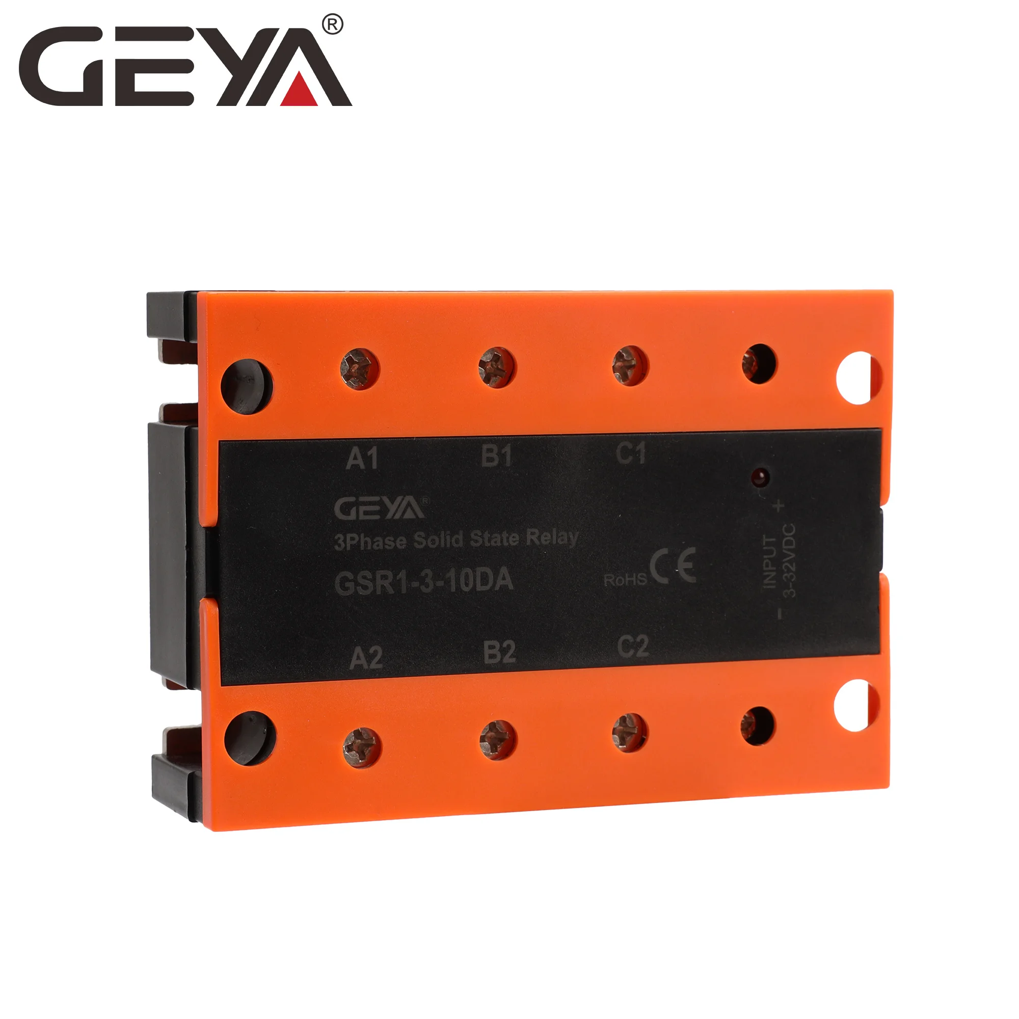 GEYA GSR1-3 10DA-120DA 3 phase ssr in electrical 24vdc zero crossing dc to dc solid state relay 40a 220v releji 25 amp 50 amp
