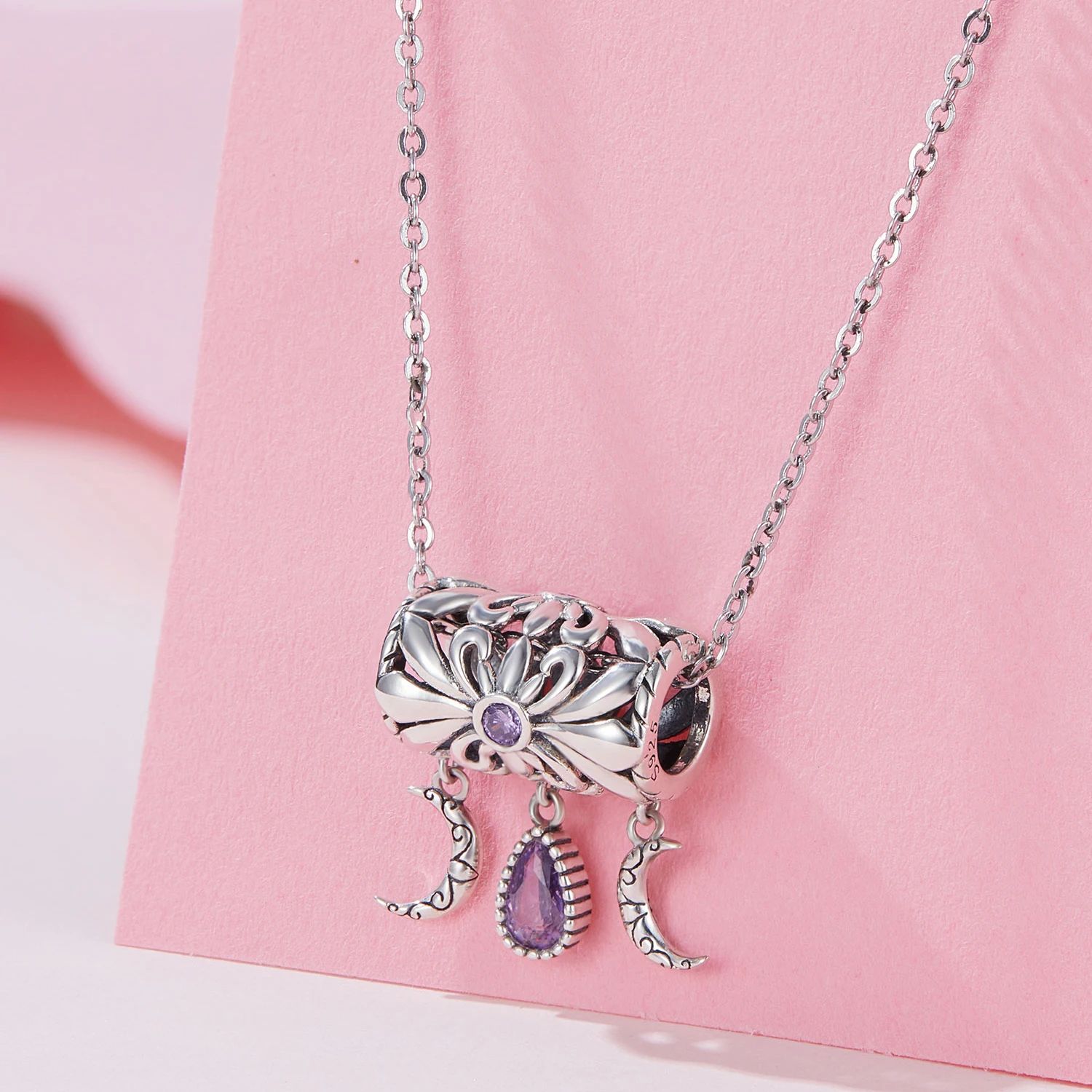 925 Sterling Silver Fashion Jewelry Charms For Bracelets&Bangles Jewelry Making Custom Zircon Enamel Cute Pendants Charms Beads