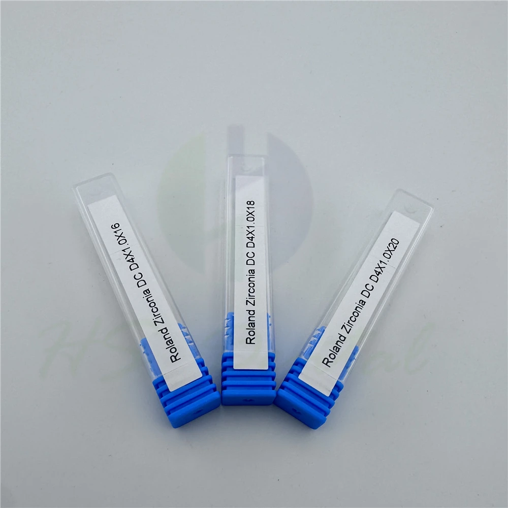 CAD/CAM Dental bur Roland Zirconia Milling Burs DC Shank dia 4.0mm*head dia.2.5/2.0/1.0mm*Head length1.6/1.8/2.0mm