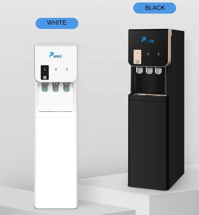 Direct Cold & Hot Water Dispenser Electric Free Standing RO Water Purifier Floorstanding Design Plastic Housing Home Office Use