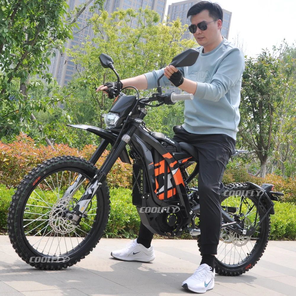 Customized light bee x 72v 6000w central motor 750w ebike full suspension surron electric dirt bike