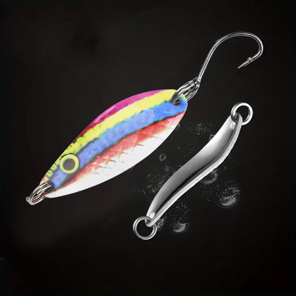 NEW OEM 10PCS Trout Spoon Lure Set Metal Bait 3.5g 5g Mixed Colors Pesca Freshwater Fishing Tackle Isca Artificial Lake