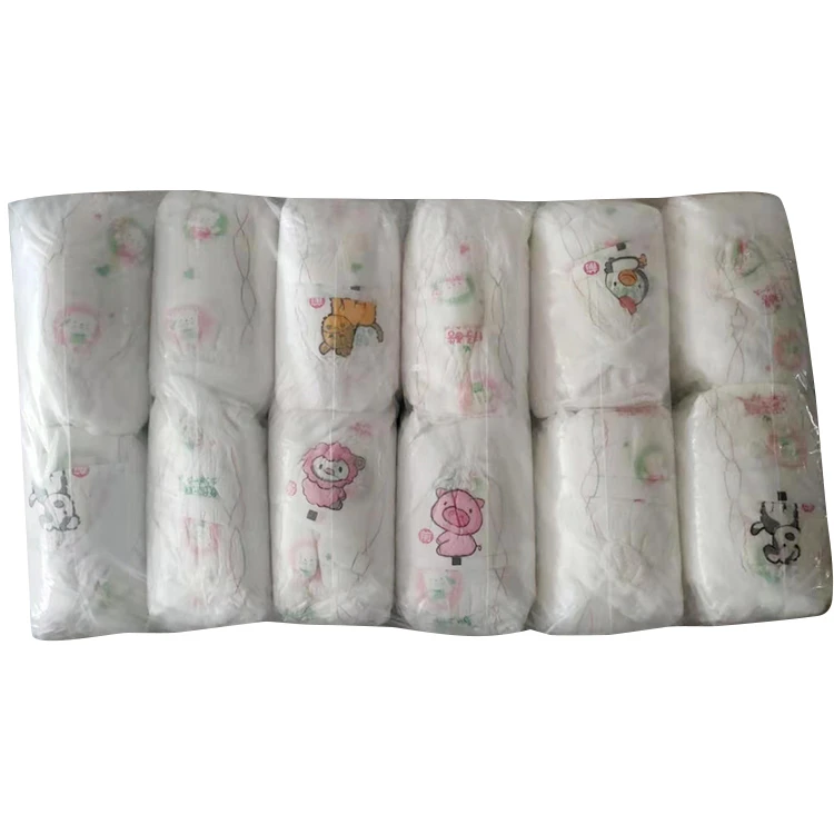 
Factory Stock Lot Cheaper Transparent Packing Cotton thin material Magic Tapes B Grade Baby Diapers 
