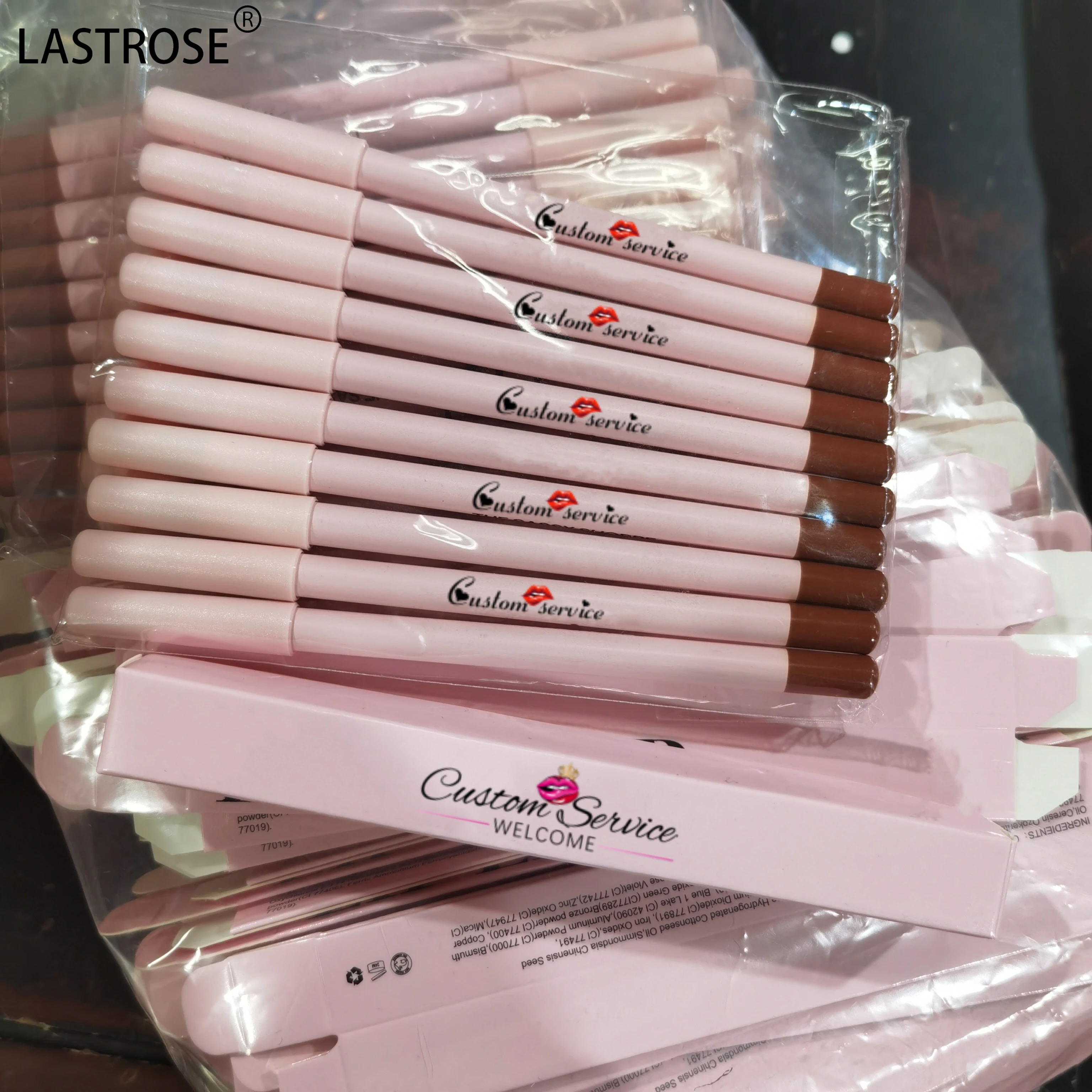 pink pencil lipliner private label Vegan 24 Colors waterproof lipliner high pigment natural matte lipliner pencil lip liner