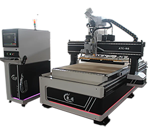 GDZ 9KW BIG POWER SPINDLE LINEAR TOOL MAGAZINE LONGTENG AUTO TOOL CHANGE WOODWORKING MACHINE FOR WOODEN PANEL