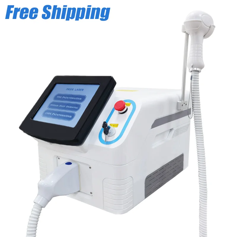 Бесплатная доставка, Профессиональный аппарат 755 808 1064, портативное косметическое оборудование, новое безболезненное устройство, постоянное диодное лазерное удаление волос