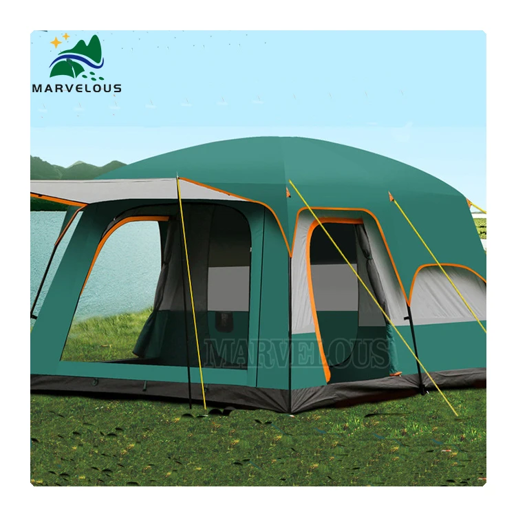 Good Quality Outdoor Oxford Waterproof Family Travel Camping Tent House Tent