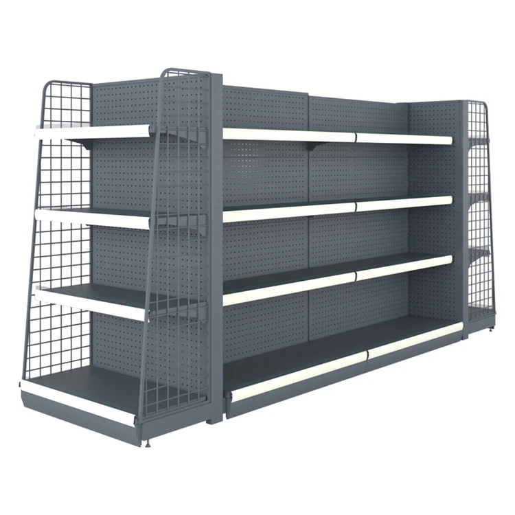 Modern Retail Shop Gondola Shelving System Grocery Store Display Units Shelving For Sale