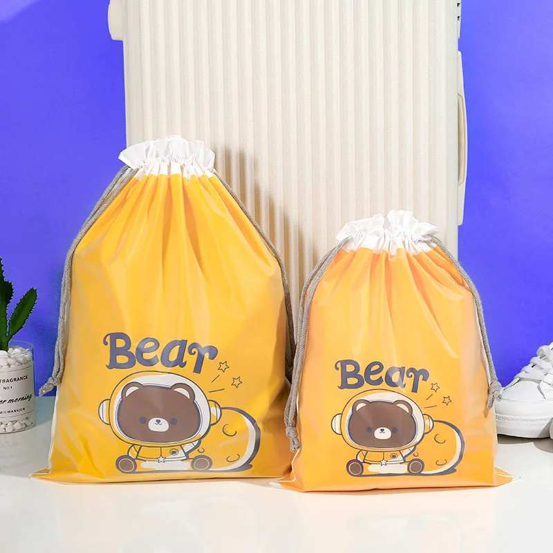 Пластиковый мешок на шнурке пластиковые мешки для мусора экологически чистые тяжелых условий эксплуатации 100% биоразлагаемые одноразовые