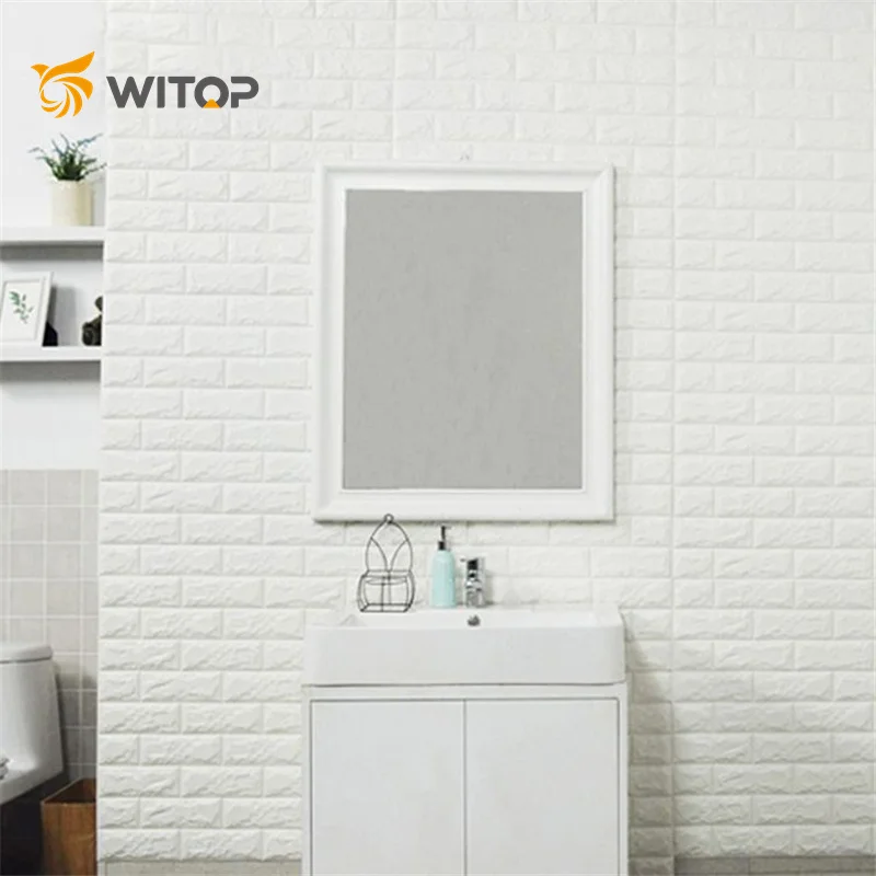 PVC Foam Wall paper Panel Brick Self Adhesive 3D Wall Sticker wallpapers/wall coating