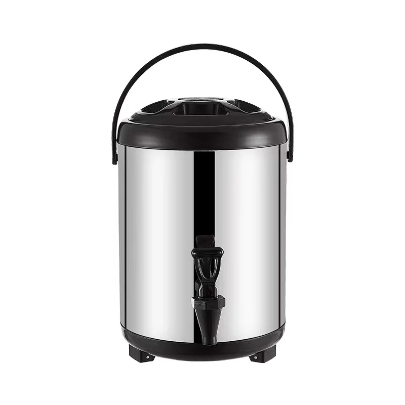 Factory direct sales stainless steel commercial hot coffee milk tea bucket heat preservation distributor juice drink bucket