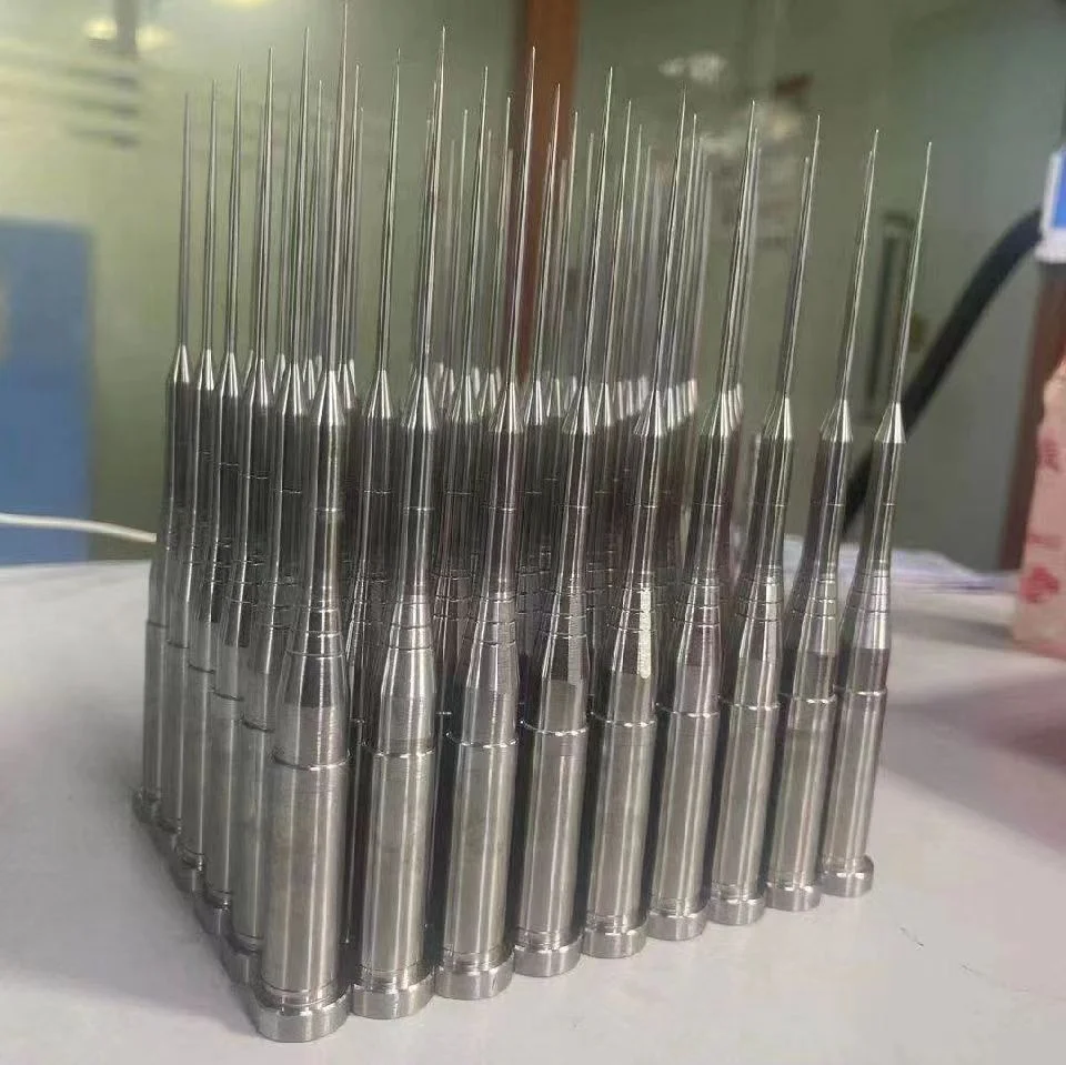 Bio-consumables pipette nozzle precision injection mold core
