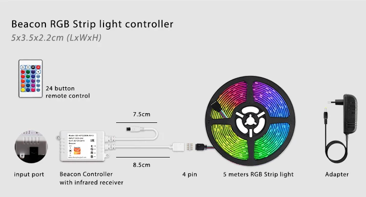 Manufacturer Supplier Leds 2835 Waterproof Led Tape Rope Light 60d 120d 3000k 4000k 6500k 5 Metre Led Flexible Strip Controller
