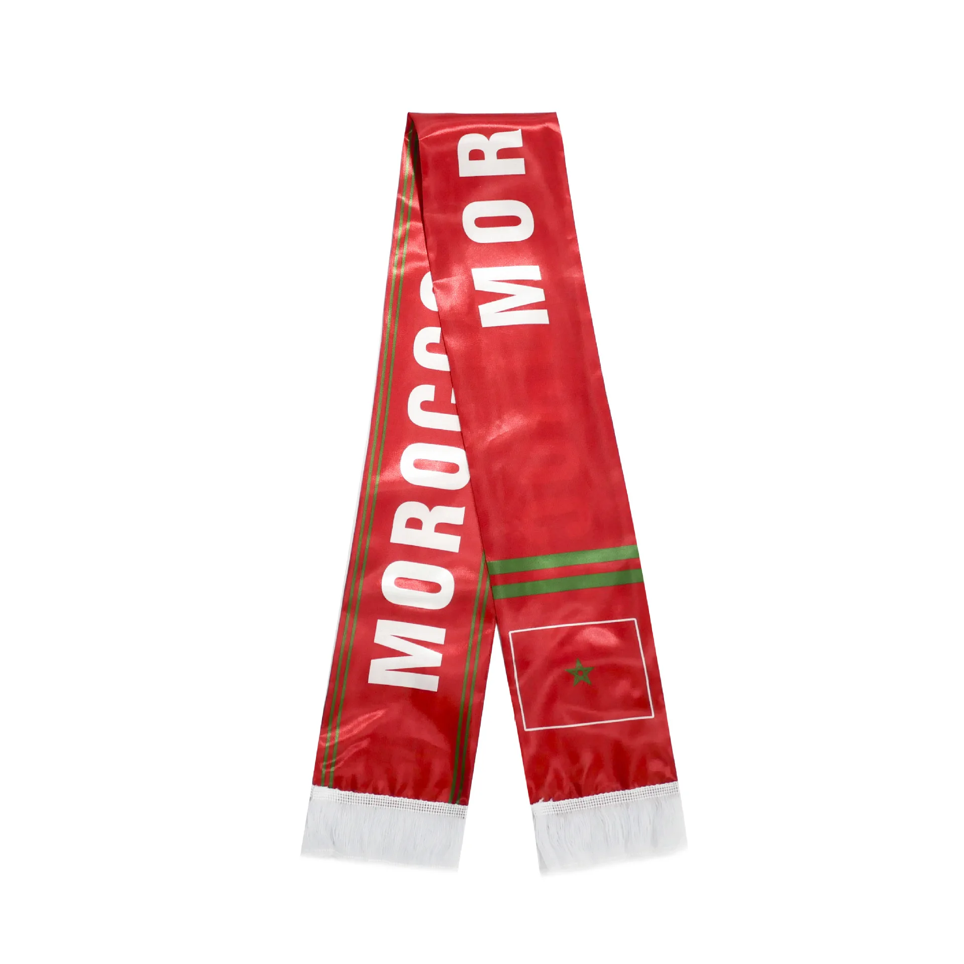 Wholesale Cheap Price Palestine France Flag Competition Football Fans Products Cheer Scarf Satin Silk Scarf For Sports Team Fan