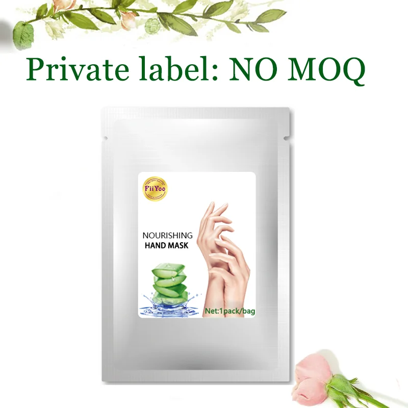 Private logo  aloe scent anti wrinkle moisturizing hand mask gloves collagen hand skin care