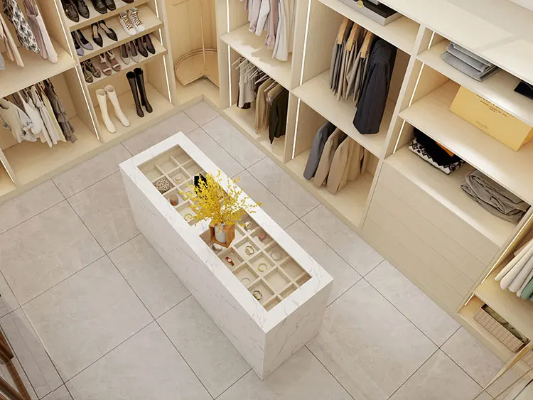 New design wholesale custom made bedroom furniture clothes high gloss wall In wardrobe closet smart system