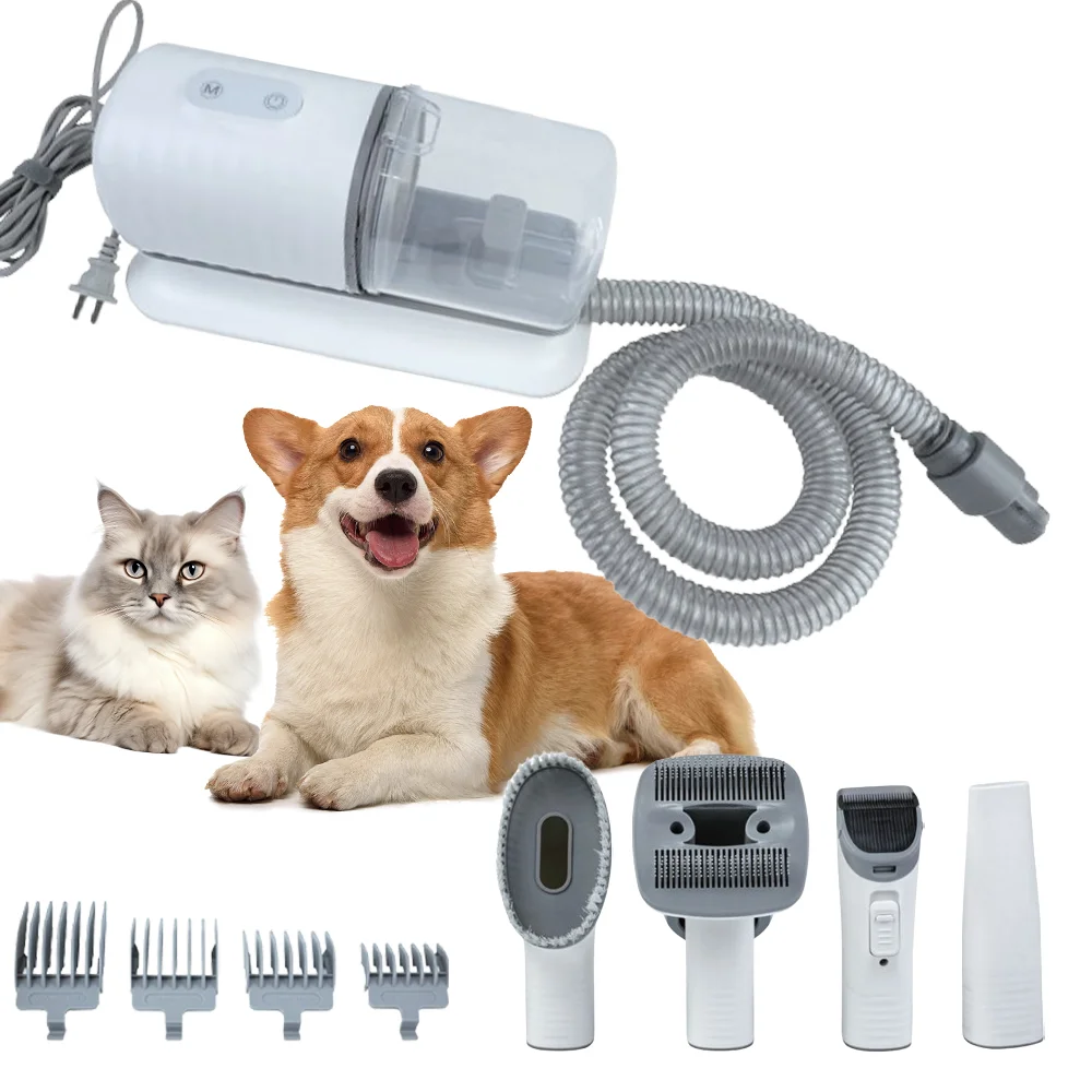 Grooming Kit Pet with  Clipper Grooming Brush Nozzle Brush