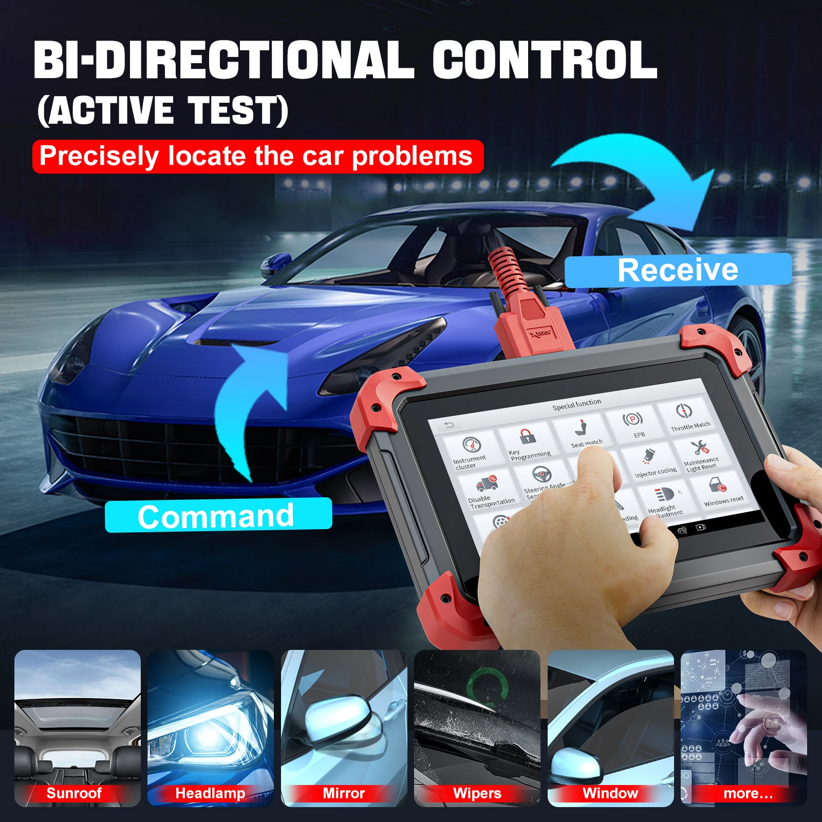 Wholesale Xtool D7 Car Diagnostic Tools Obd2 Scanner Diagnostic Tool XTOOL Key Programmer Auto Diagnostic Car Scanner