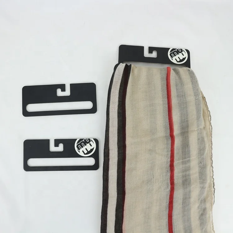 Custom display hook recycled paper cardboard scarf hanger with logo printing