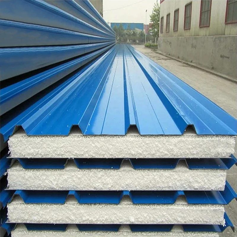 Manufacturer Q235 Grade Roofing Sandwich Panels Custom Cutting Service Hot-Rolled Steel Sheets with Wood Foam for Tunisia