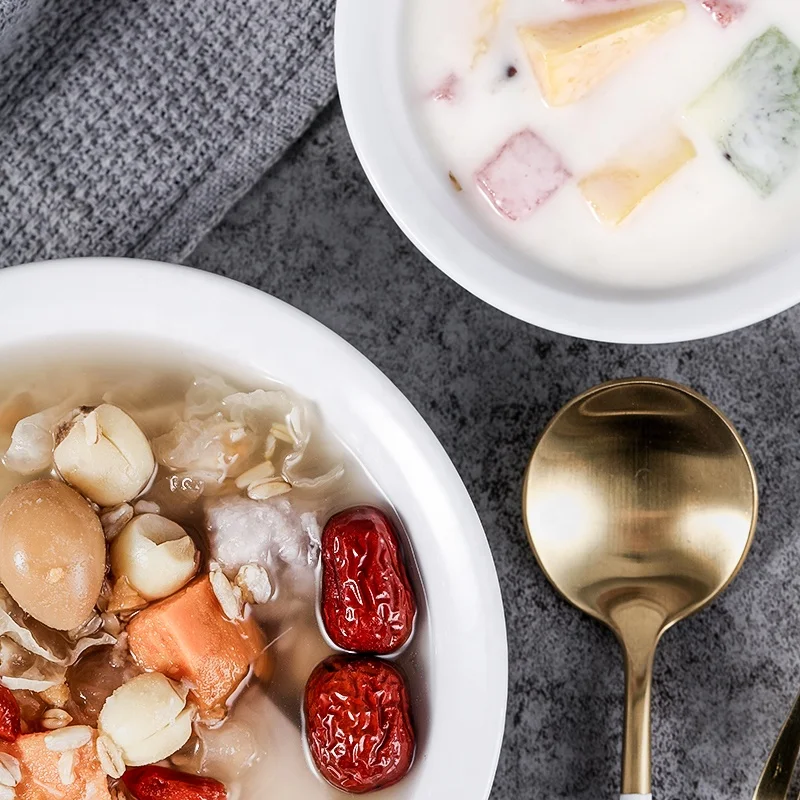 Custom Ceramic Bowls With Logo Restaurant 4.75/5.5/6.25 Inch Round short bowls dinner rice soup ceramic bowls