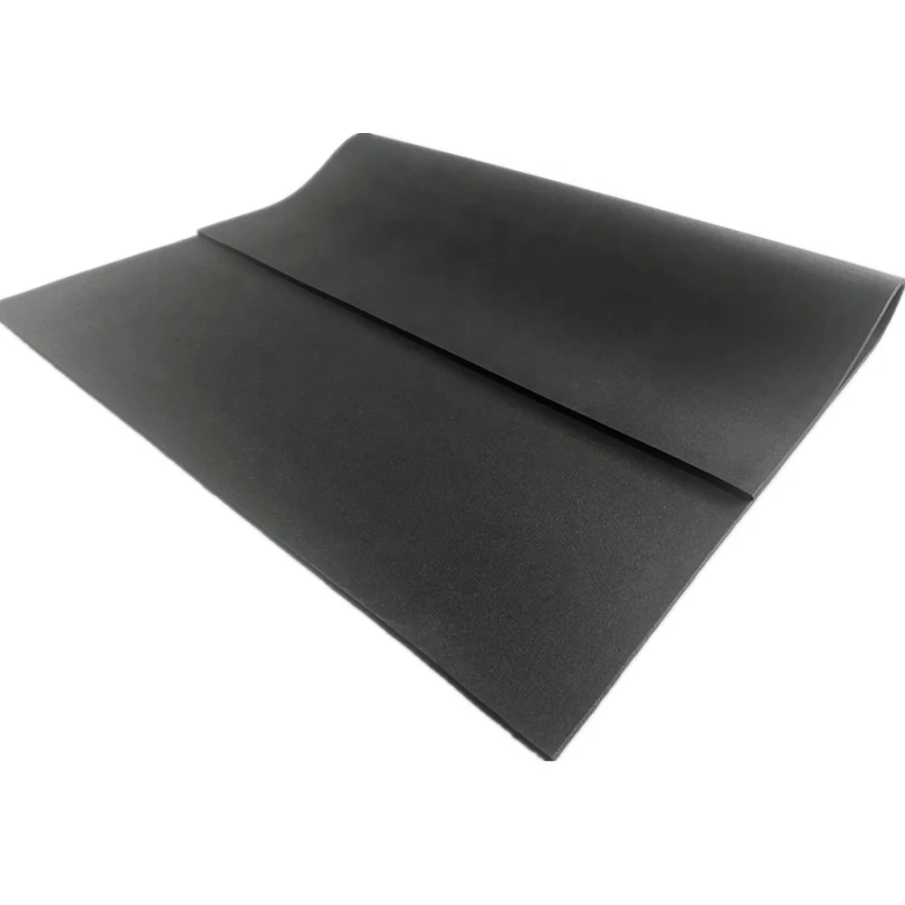 Black color heat insulation closed cell foam silicone rubber mat