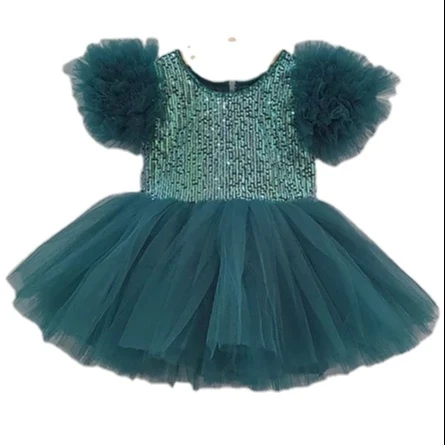 Princess Kids 6 Age Dresses 9Years Old Rainbow Teal And White Nude Pink Tulle Girls Dress