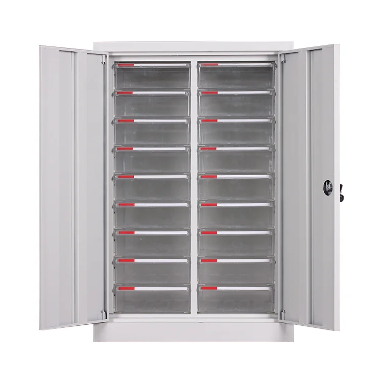 Опциональные пластиковые детали шкаф для ящиков хранения с несколькими ящиками