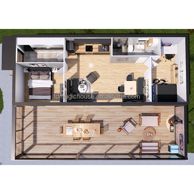 Magic House container folding container house container homes 40ft luxury house