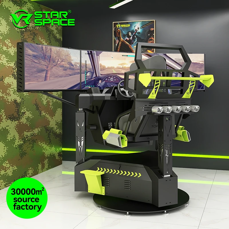Truck simulator for ps3 Machine Manufacturer 3 Screen Car Driving Racing Game Simulator 3+1 Axis Racing Simulator Star Space VR