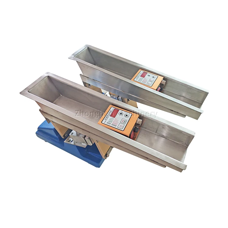 GZV4 GZV5 Stainless Steel Tray Small Electric Magnetic Coal Vibrating Hopper Feeder For Silo