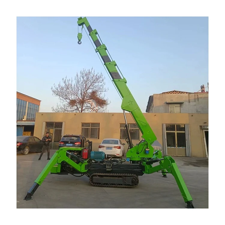 Wholesale Mobile 3 Tons Small Spider Crane Lifting Equipment 12 Meters Remote Control Crawler Crane
