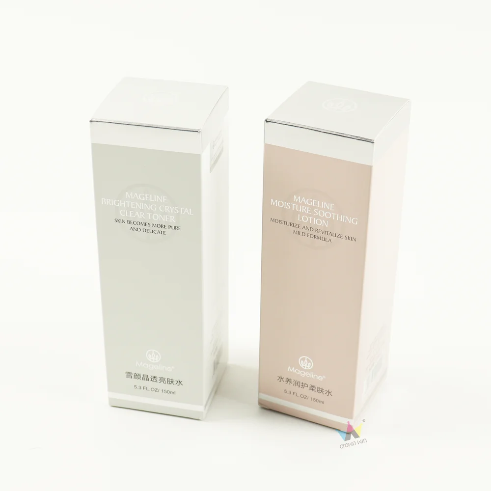 perfume 6ml skincare paper empty reverse tuck end boxes 350ml serum makeup packaging reusable sample collection full set box