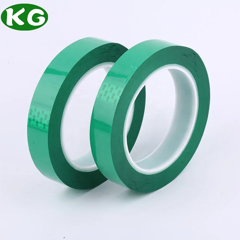 High Temperature Green Polyester Film Pet Heat Tape For Sublimation 3d Printing Powder Coating Pcb Masking