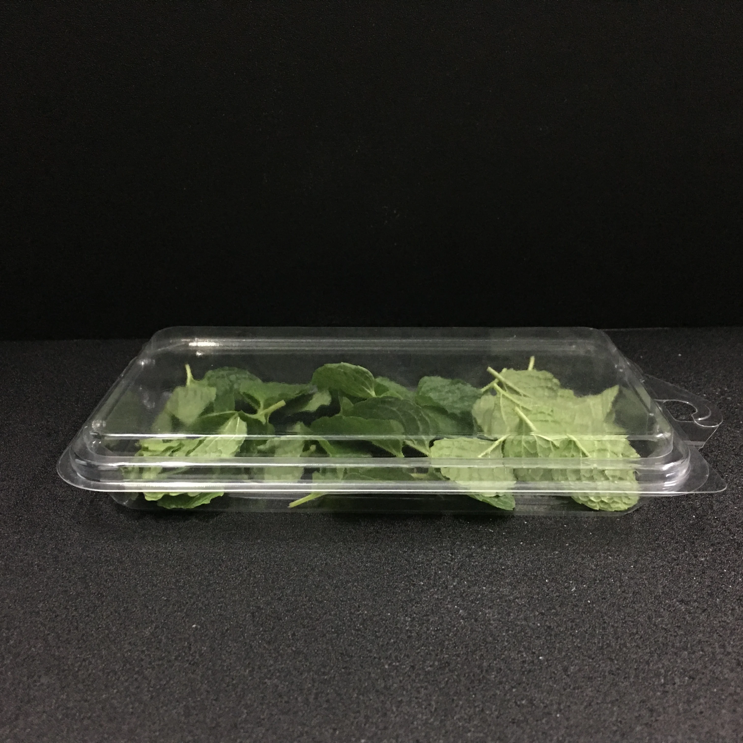 wholesale Eco-friendly plastic blister herb packaging box clamshell