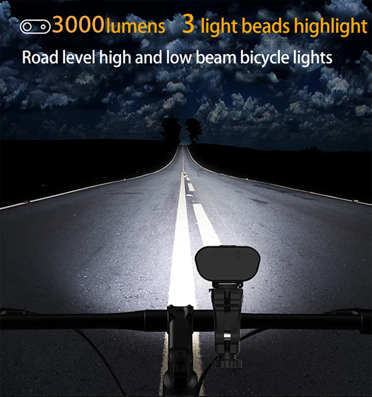 1200 Lumens 5 Modes Aluminum Alloy Bike Light Waterproof IP64 Rechargeable Front Led Bicycle Light