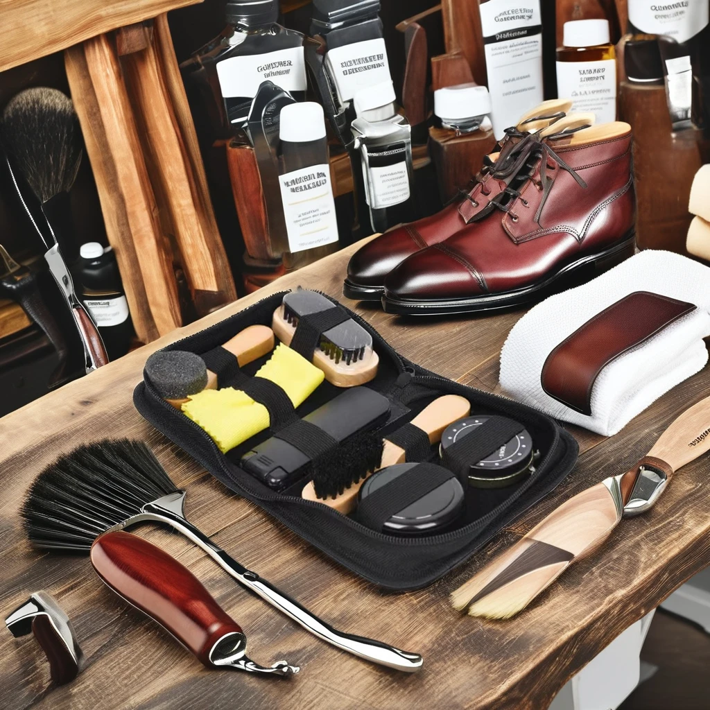 Wholesale Travel Accessory Set Instant Shine Shoe Cleaning Kit with Shoe Brush