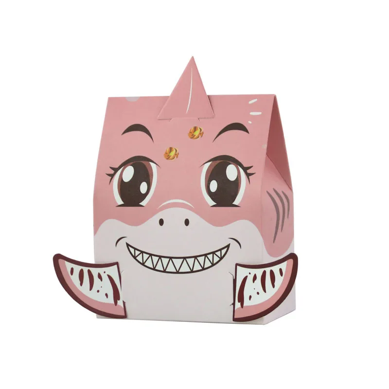 Shark Paper Chocolate Candy Sweet Gift Box for Baby Shower Party Decoration Packaging Boxes
