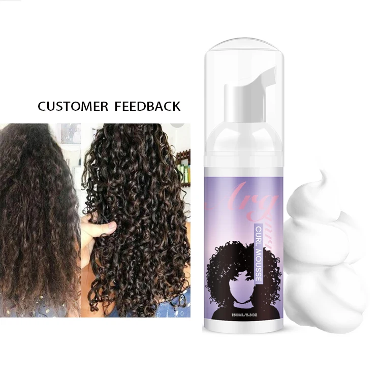 Private Label Alcohol Free No Watery Hair Molding Foam Mousse for Soft Defined and Manageable Curls