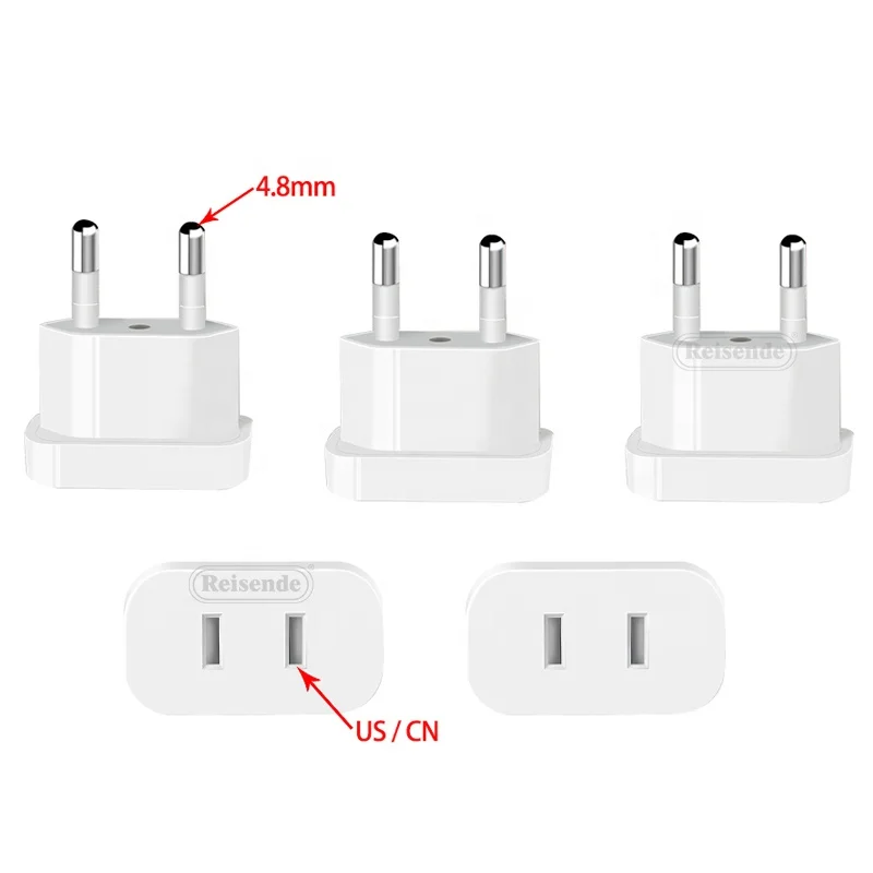 220V Power Plug Adapter US To EU Euro Europe Plug Power Plug Converter Travel Adapter US to EU Adapter Electrical Socket