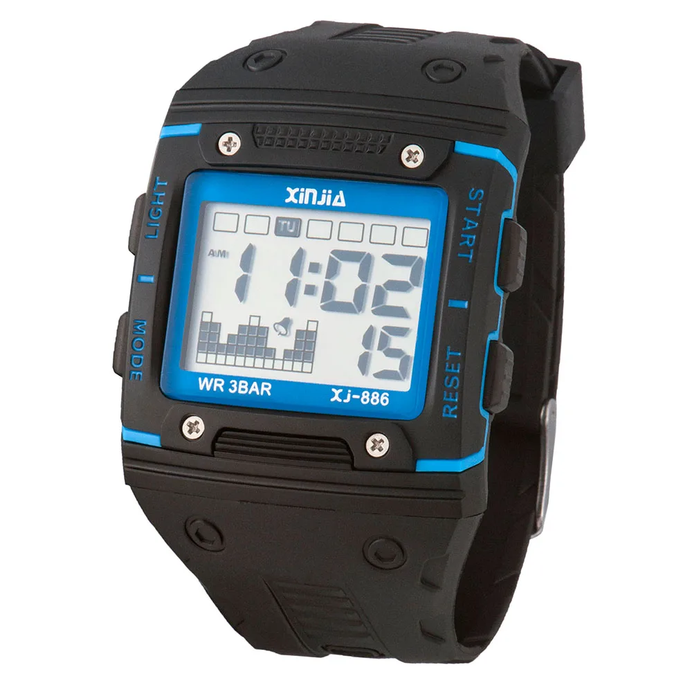 2021 мужские часы XINJIA высококачественные водонепроницаемые цифровые спортивные