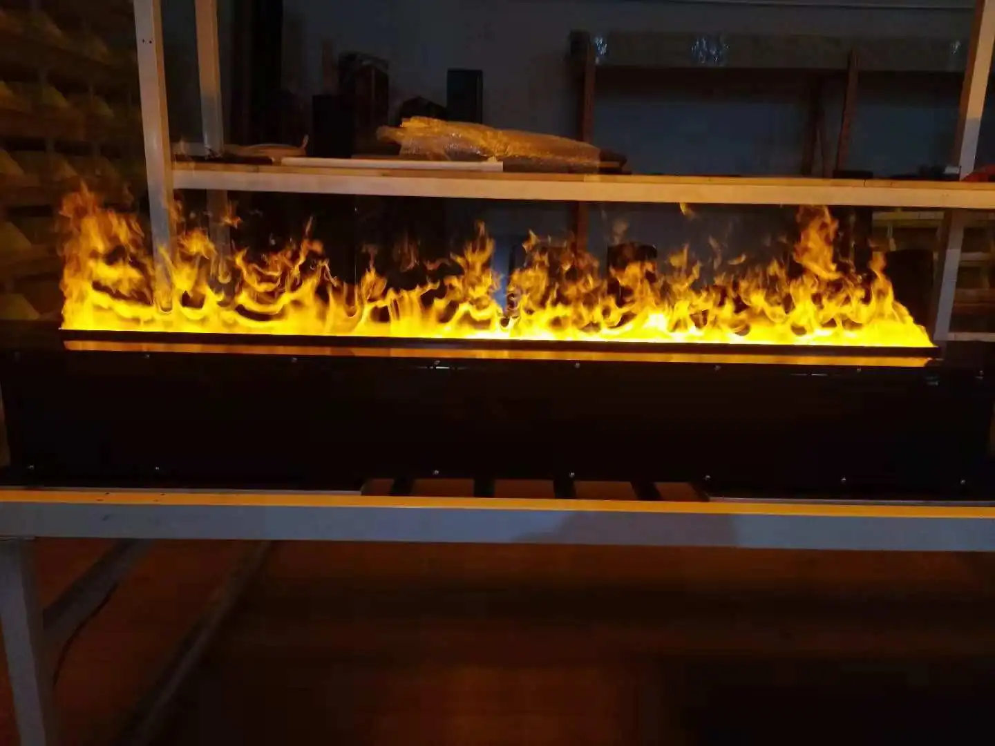 pretty good 1600mm length single color  water vapor steam fireplace with amazing realistic flame