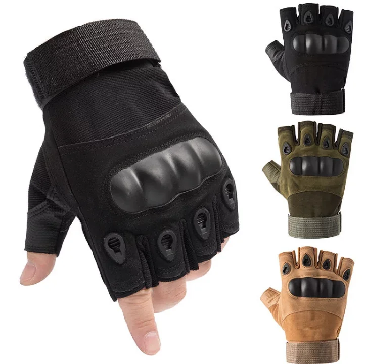 Huanwei Army Tactical Police Outdoor Sports Fingerless Shooting Gloves