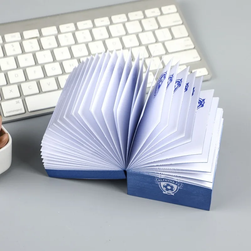 Custom Stationery Square Paper Sticky Notes Cube Promotional Notepad Blocks Post Sticky It Notes with Logo