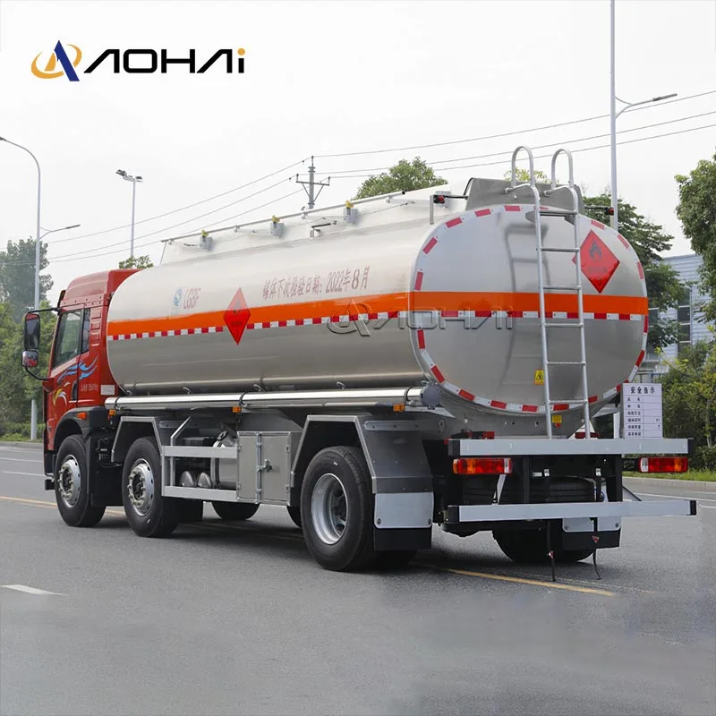 FAW New Fuel Tank Truck  20000 Liters 6X2 Oil Tank Truck Mobile Petrol Station Truck For Sale