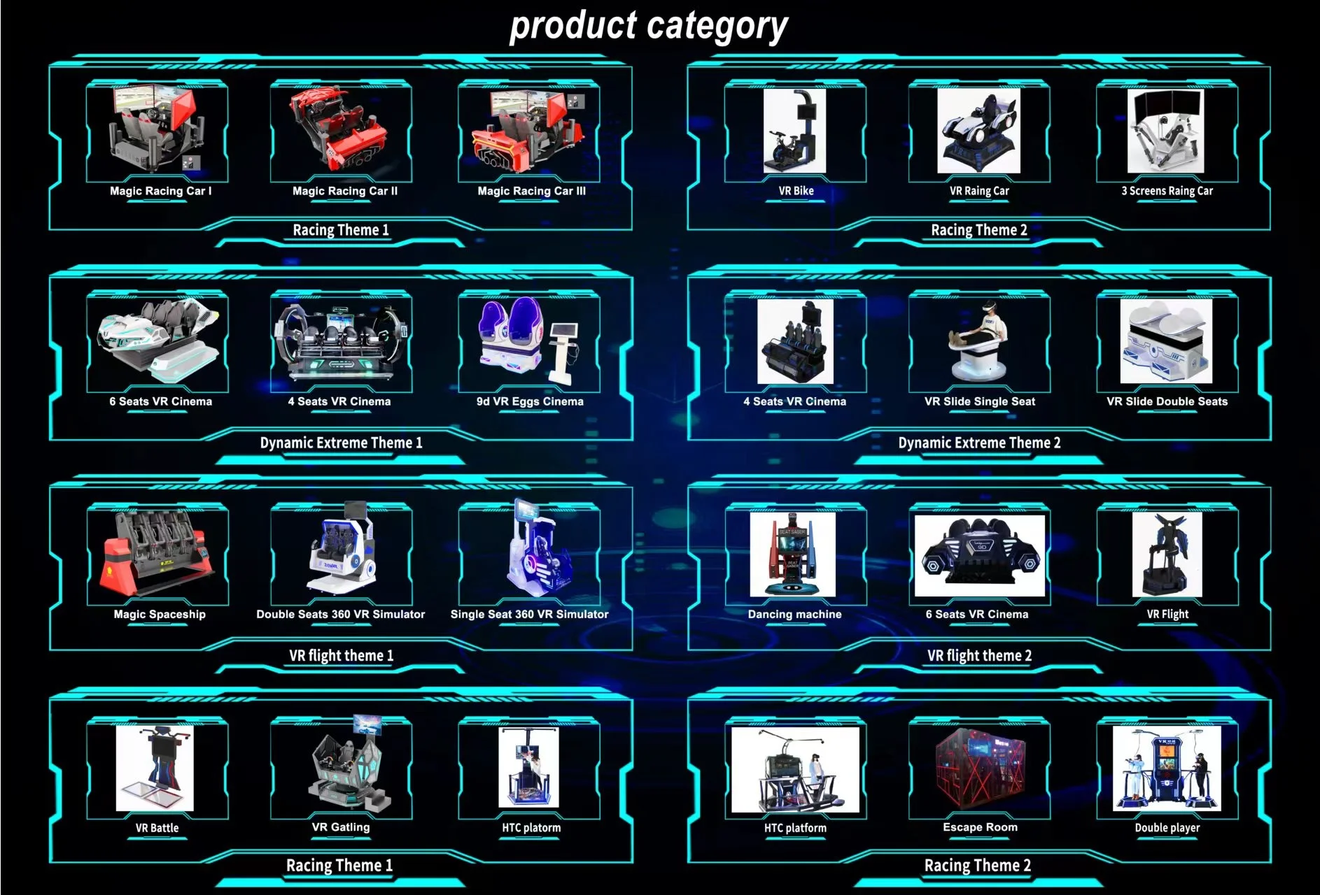 Amusement vr park 6 Seats VR Virtual Reality Simulator for vr Theme Park