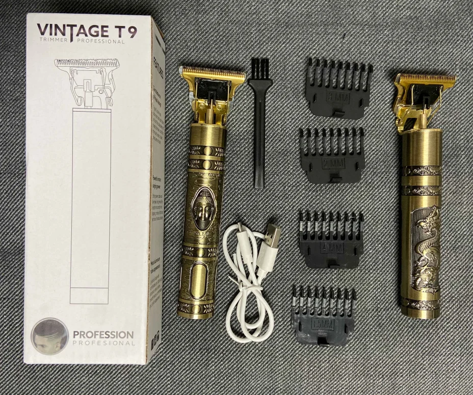 New Rechargeable T9 Baldheaded Hair Trimmer Electric hair trimmer Cordless Shaver Trimmer Men Barber Hair Cutting Machine