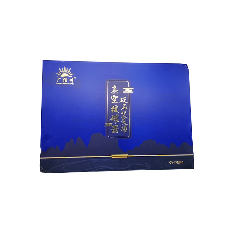 Newest Moxibustion Cup Acupuncture Moxibustion Vacuum Cupping Set with Moxa Cone for Body(6 cups)